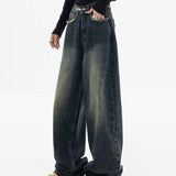 Washed Effect Vintage Baggy Boyfriend Jeans