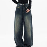 Washed Effect Vintage Baggy Boyfriend Jeans