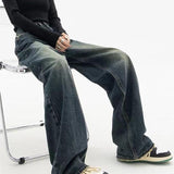 Washed Effect Vintage Baggy Boyfriend Jeans