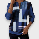 Margaret | Casual sweatshirt with half zip