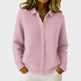 Tayla | Textured knitted coat with buttons