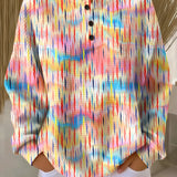 Sofia | Colourful Sweater with Raindrop Pattern