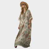 Bohemian Style Printed Kaftan Dress for Women