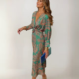 Elegant Midi Evening Dress for Sophisticated Style