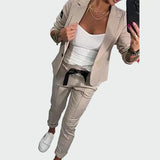 Ella - Women's Loose-Fitting Trouser and Blazer Set