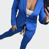 Ella - Women's Loose-Fitting Trouser and Blazer Set