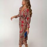 Elegant Midi Evening Dress for Sophisticated Style