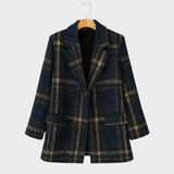 Natalie | Classic checked wool coat
