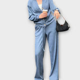 Chantal – Cardigan and Trousers Set