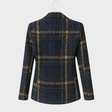 Natalie | Classic checked wool coat