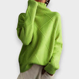 Remmy | Structured Roll Neck Jumper in Knit