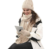 Chic Winter Hat, Scarf, and Gloves Ensemble