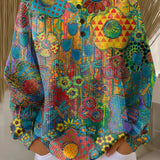 Alina | Colourful Sweater with Floral Print