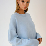 Oversized Crewneck Knit Sweater
