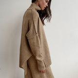 Soft Knit Turtleneck Lounge Set
