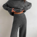 Soft Knit Turtleneck Lounge Set