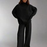 Soft Knit Turtleneck Lounge Set
