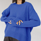 Oversized Crewneck Knit Sweater