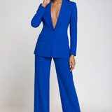 Tailored Blazer & Wide-Leg Trouser Set