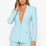 Tailored Blazer & Wide-Leg Trouser Set