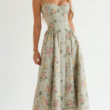 Clara Floral Print Midi Dress