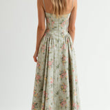 Clara Floral Print Midi Dress