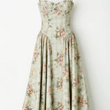 Clara Floral Print Midi Dress