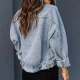 Denim Jacket with Statement Panel Design