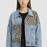 Denim Jacket with Statement Panel Design
