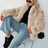 Elegant Faux Fur Winter Jacket