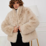 Elegant Faux Fur Winter Jacket