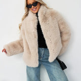 Elegant Faux Fur Winter Jacket