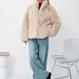 Elegant Faux Fur Winter Jacket