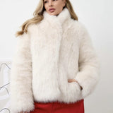Elegant Faux Fur Winter Jacket