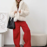 Elegant Faux Fur Winter Jacket