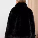 Elegant Faux Fur Winter Jacket