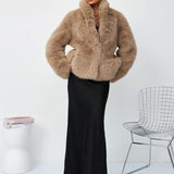 Elegant Faux Fur Winter Jacket