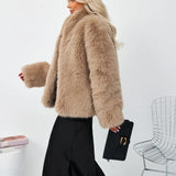 Elegant Faux Fur Winter Jacket