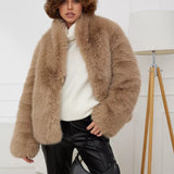 Elegant Faux Fur Winter Jacket