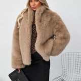 Elegant Faux Fur Winter Jacket