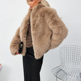 Elegant Faux Fur Winter Jacket