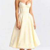 Isolde Elegant Tulle Midi Dress