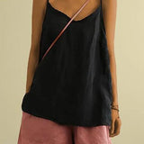 Jannat Top | Spaghetti Strap Summer Linen Top