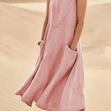 Josephine Dress | Sleeveless Cotton Linen Summer Dress