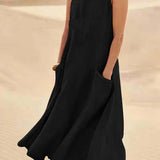 Josephine Dress | Sleeveless Cotton Linen Summer Dress