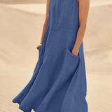 Josephine Dress | Sleeveless Cotton Linen Summer Dress