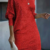 Julia Dress | Party Dress With Contrasting Sequins