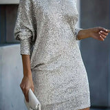 Julia Dress | Party Dress With Contrasting Sequins