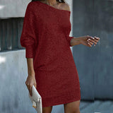 Julia Dress | Party Dress With Contrasting Sequins