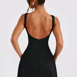 Kiara Dress | A-Line Boat Neck Mini